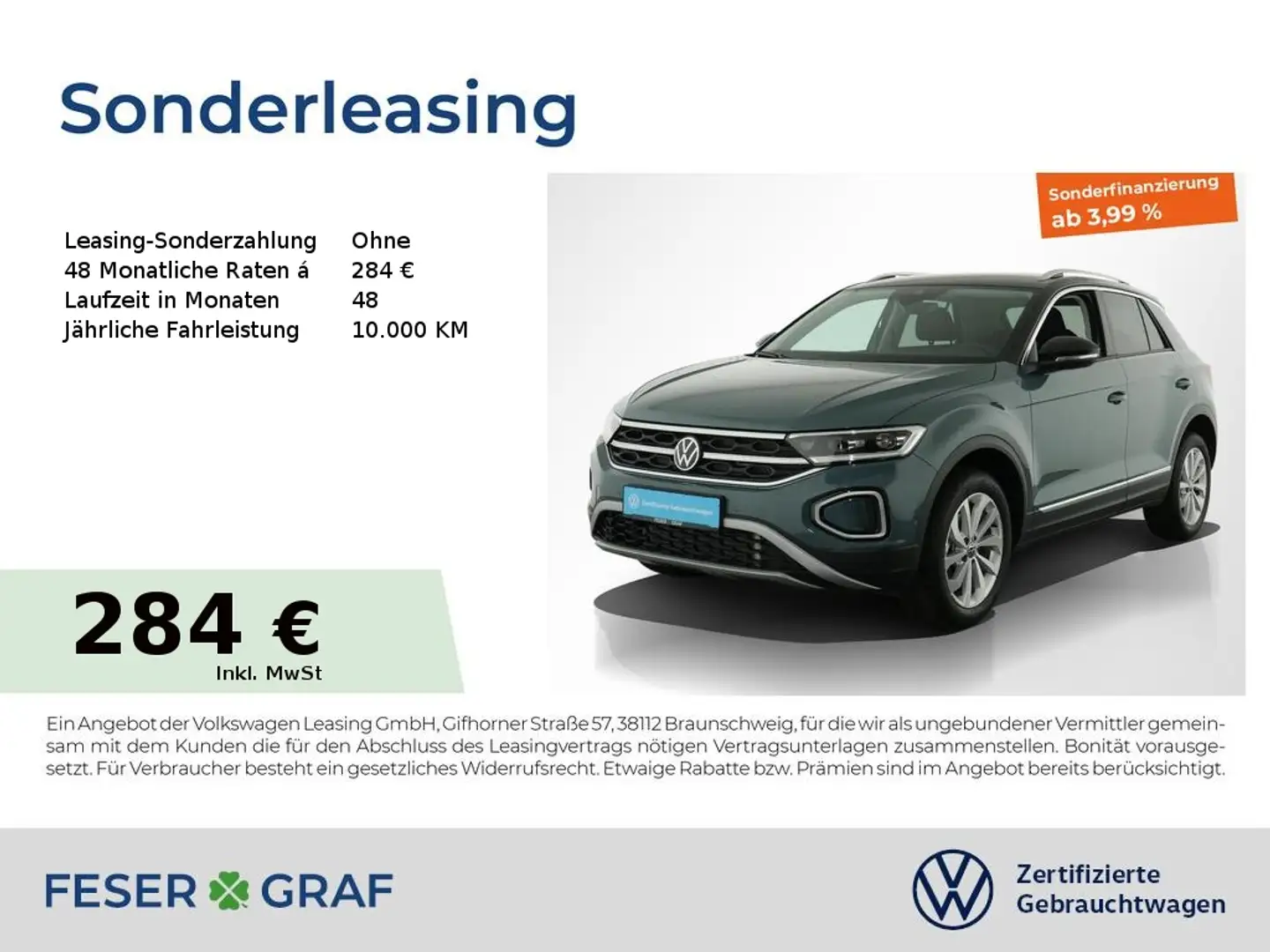 Volkswagen T-Roc Style 1.5 TSI DSG Navi AHK LED SiHz Bleu - 1