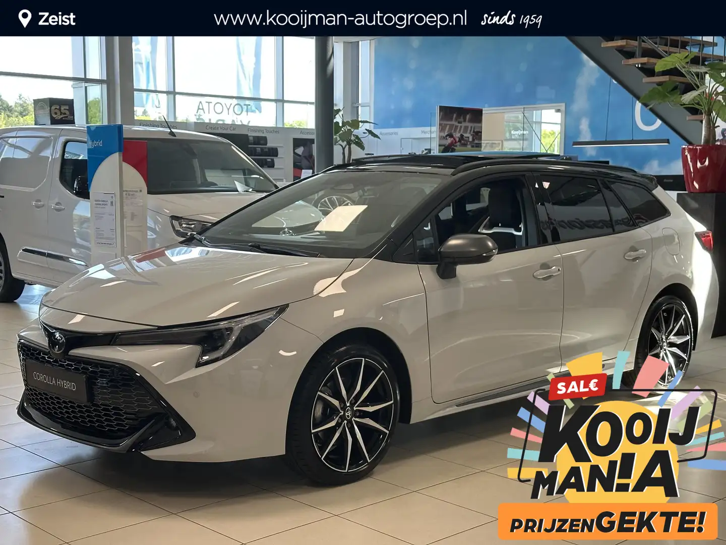 Toyota Corolla Touring Sports Hybrid 180 GR Sport NIEUW! Direct l Grijs - 1