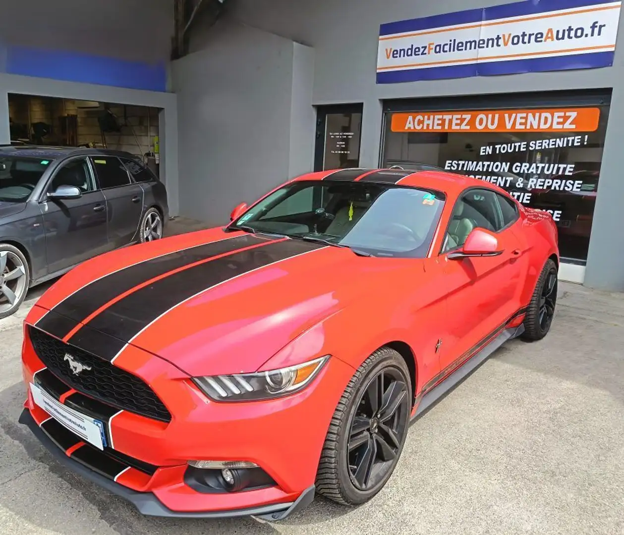 Ford Mustang 2.3L, ECOBOOST 317cv Rouge - 1