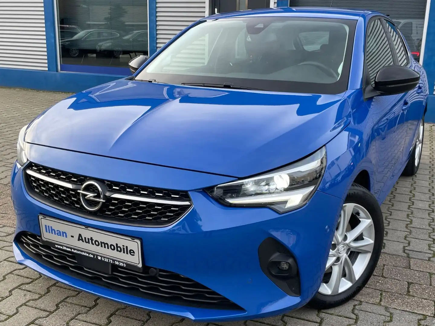 Opel Corsa F Elegance*LED*T-LEDER*NAV*RCAM*PDC*ACC* Bleu - 1