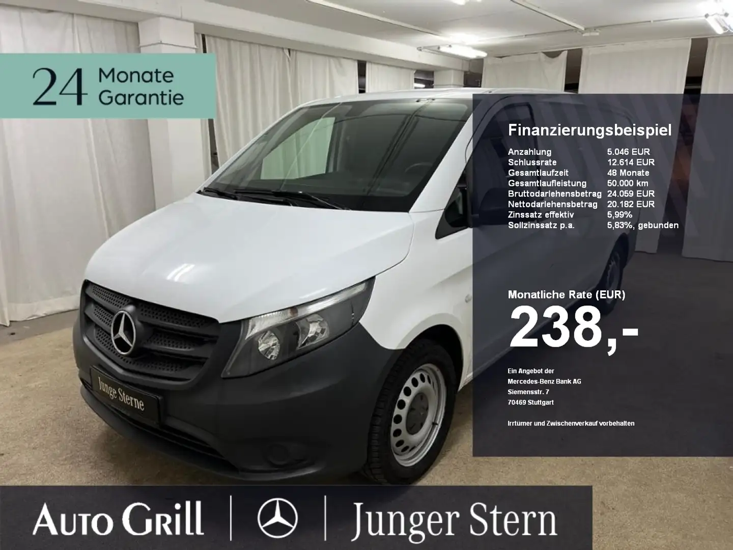Mercedes-Benz Vito 114 CDI Flexmo Kögl AHK Klima Shzg Blanc - 1