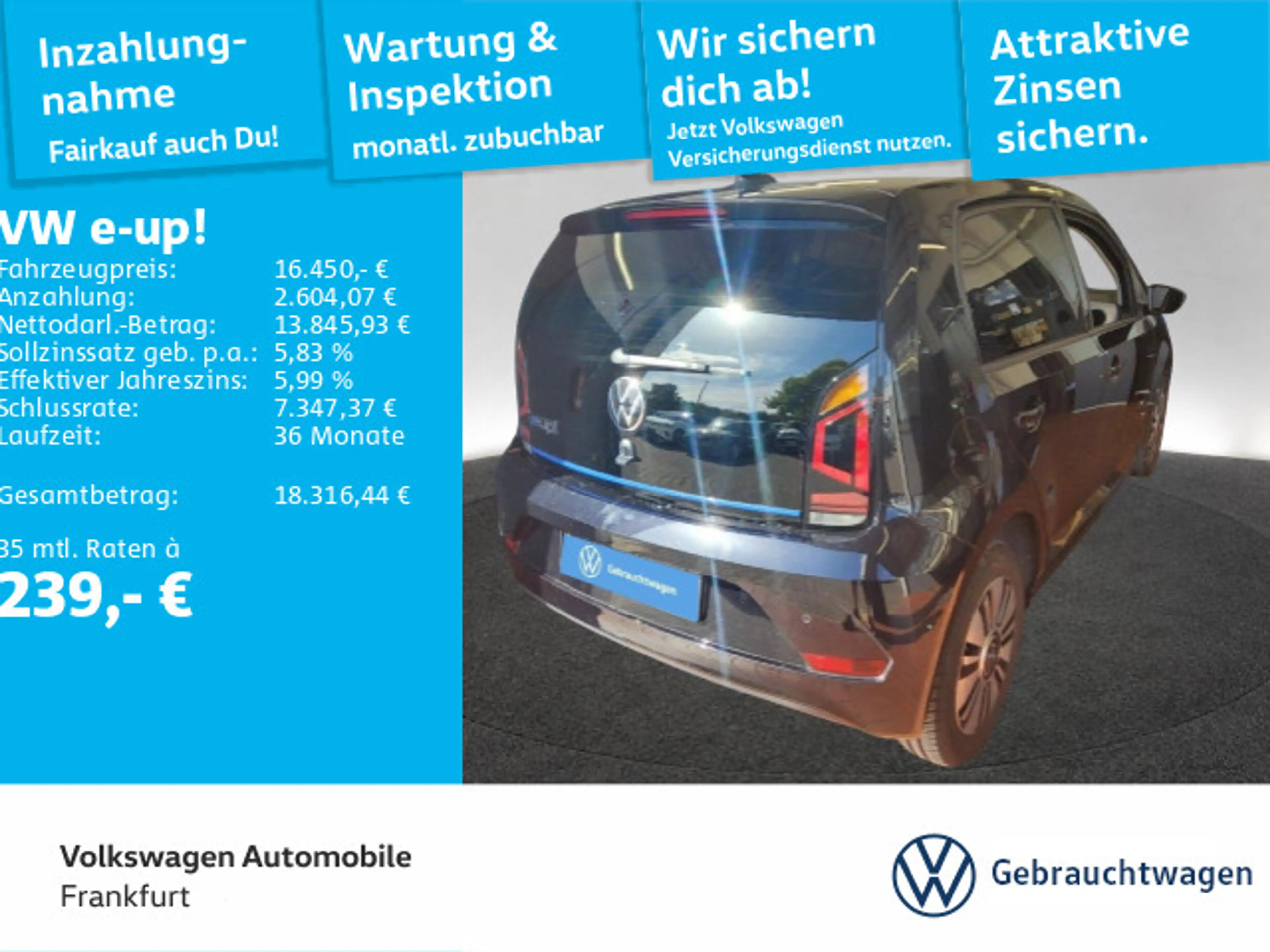 Volkswagen e-up! Automatik MOVE KAMERA* ALUFELGEN*SHZ* — photo 2