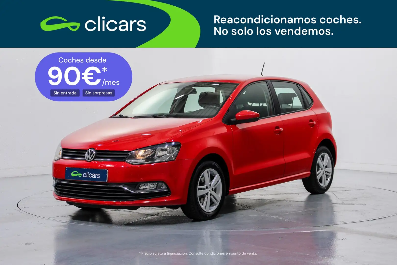 Volkswagen Polo 1.4 TDI BMT Advance 55kW Rojo - 1