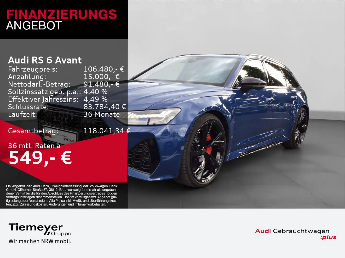 Audi RS6 RS6 Avant LM22 SPORT-AGA ALLRADLENK Blau - 1