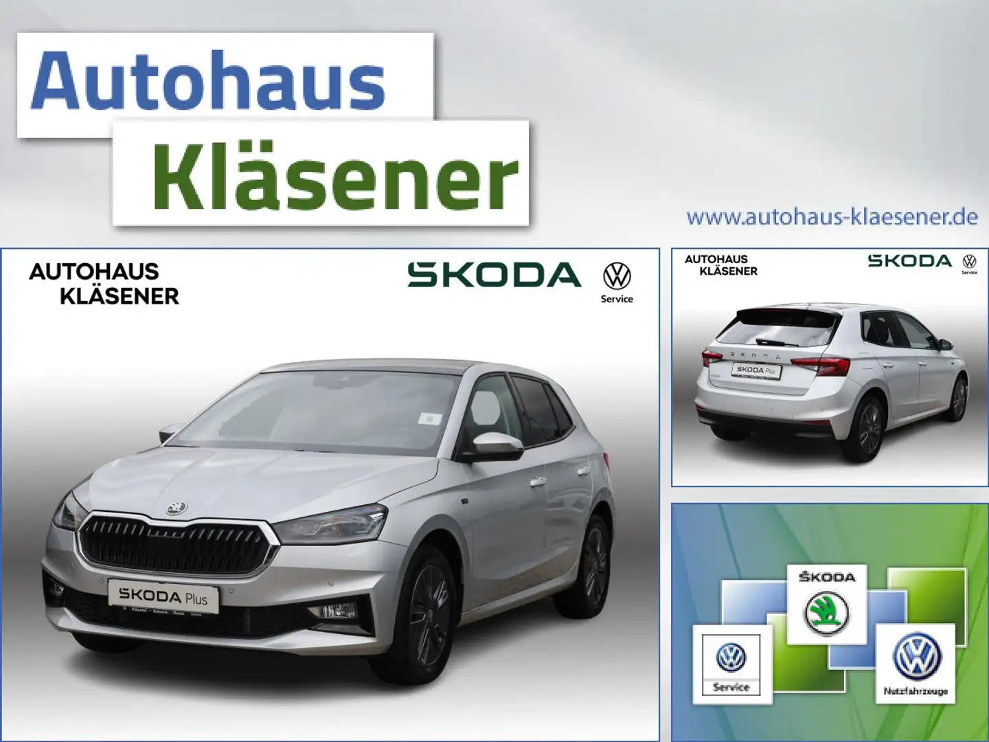 Skoda Fabia Tour 1.0TSI 85KW DSG LED RKAM PDC ACC NAV Silber - 1