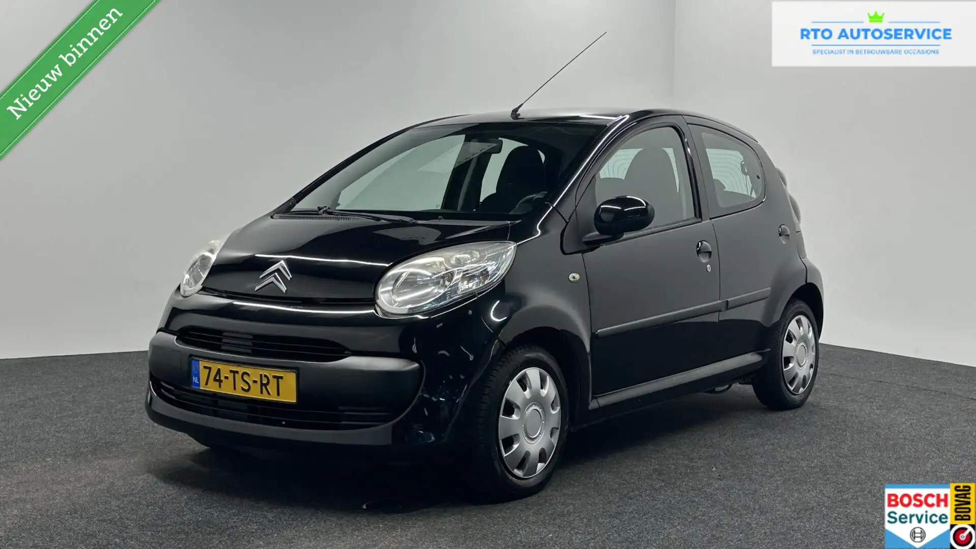 Citroen C1 1.0-12V Ambiance 5 DEURS ELEKTRISCHE RAMEN. Schwarz - 1