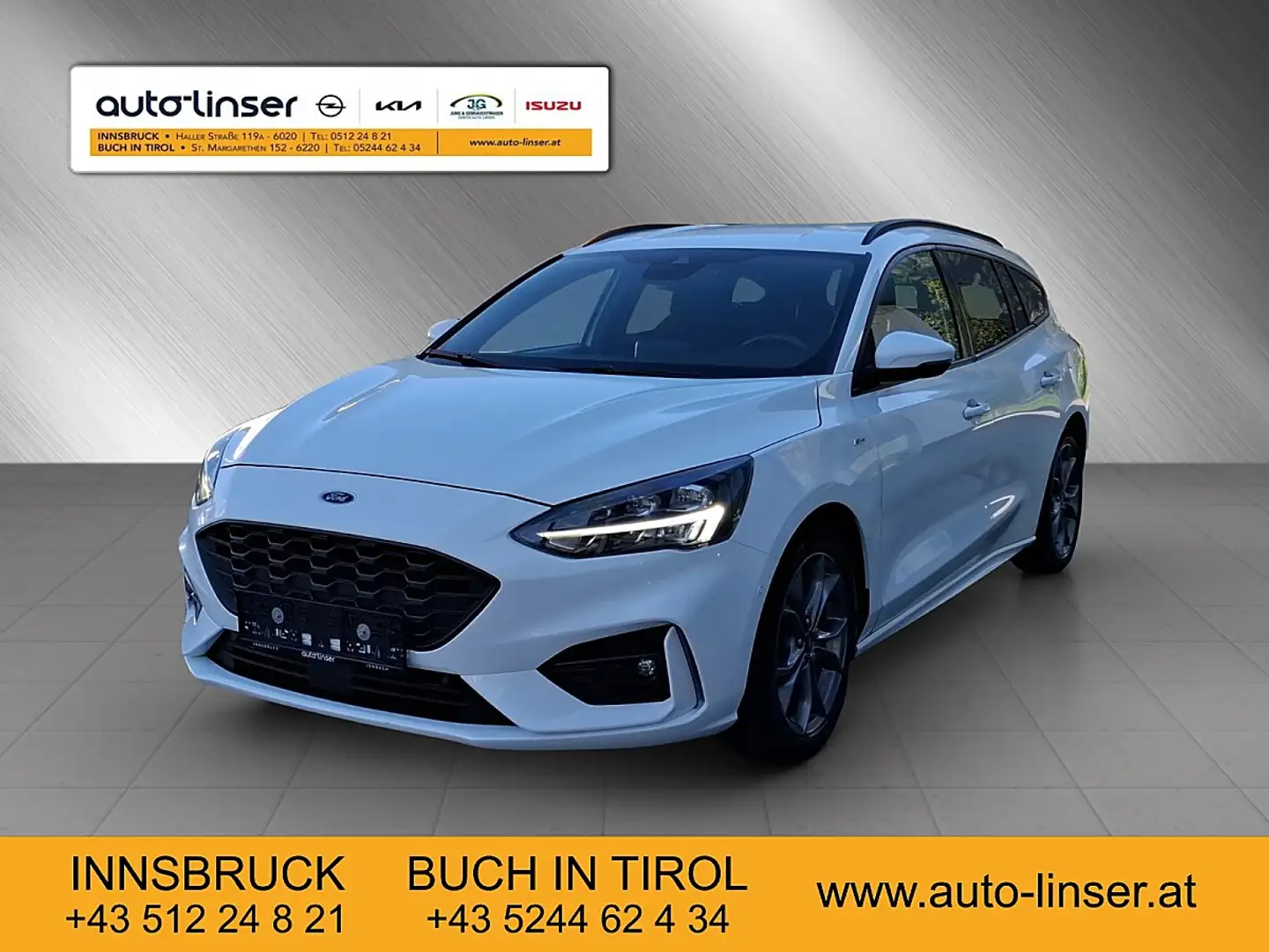 Ford Focus Traveller 1,0 EcoBoost ST-Line Aut. Weiß - 1