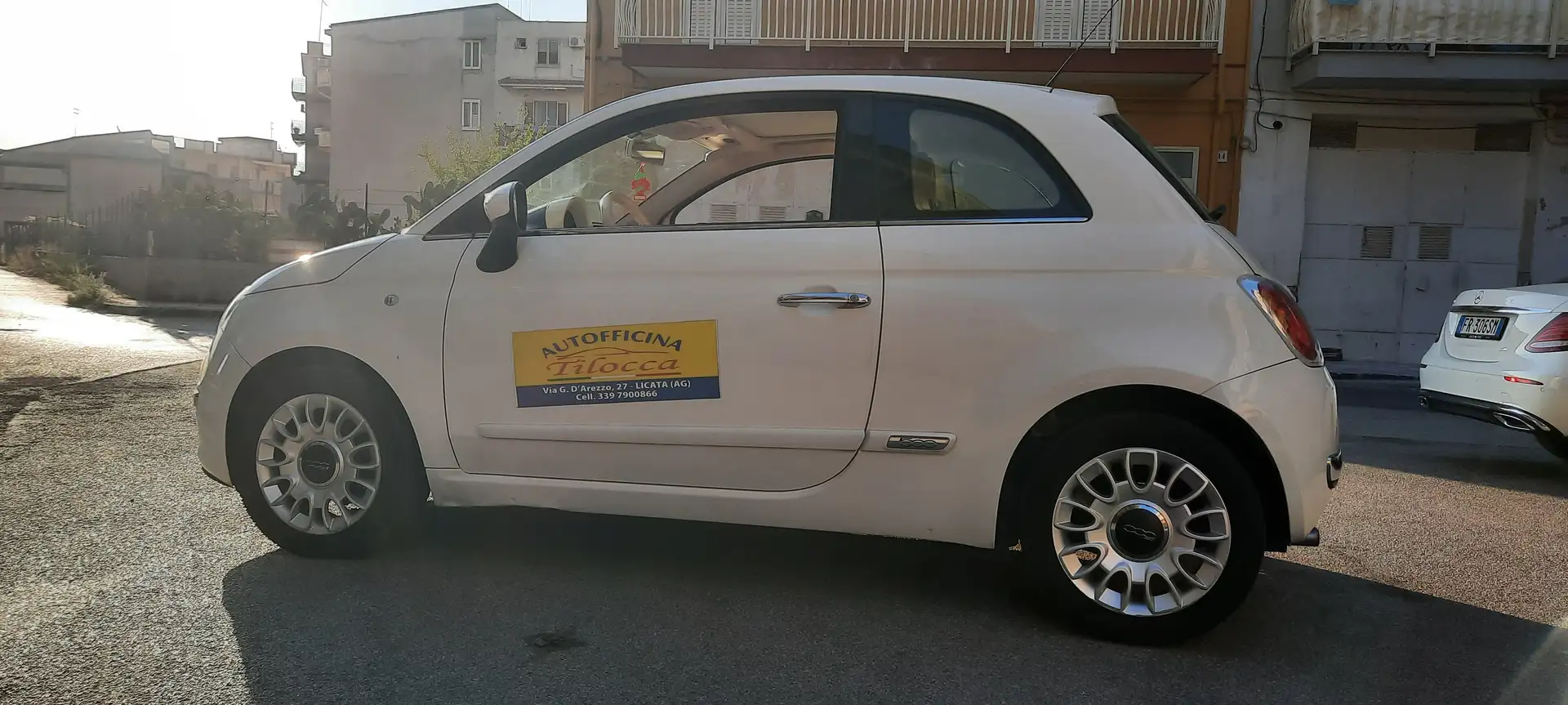 Fiat 500 500 1.2 Lounge 69cv Blanc - 1