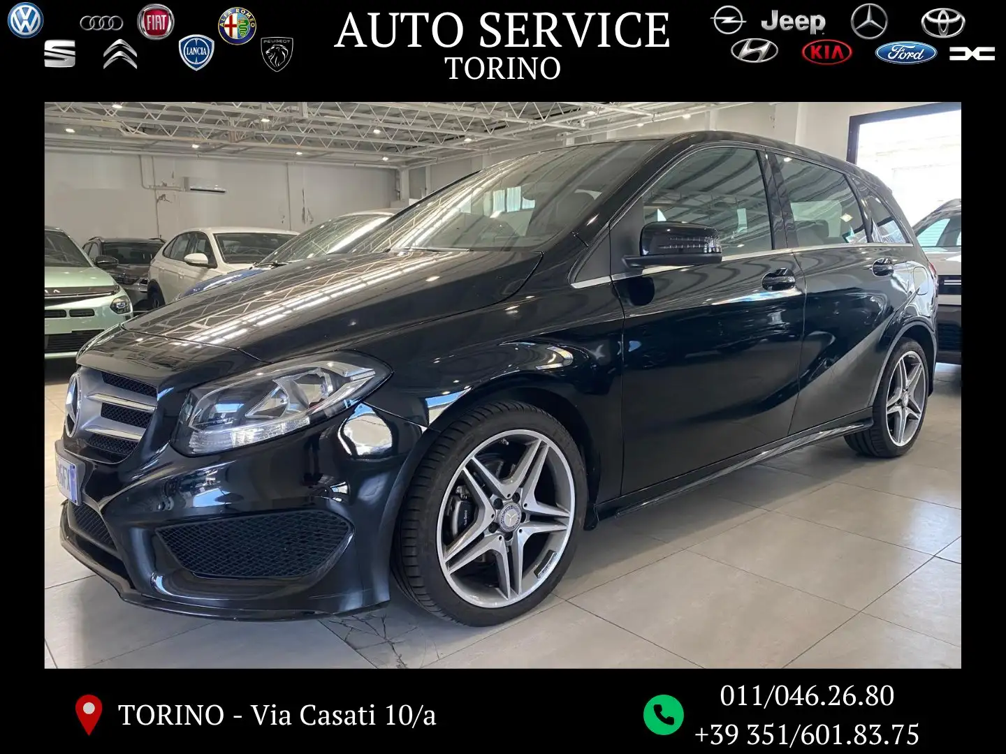 Mercedes-Benz B 180 d 1.5 109CV Premium automatica Nero - 1