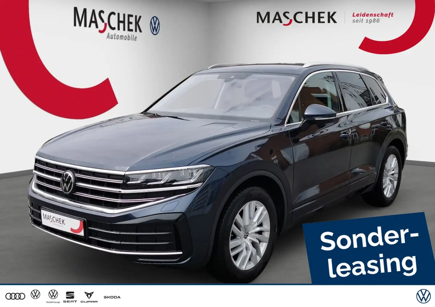 Volkswagen Touareg Elegance 3.0 TDI 4x4 AHK ACC Memory Luftfwk Bleu - 1