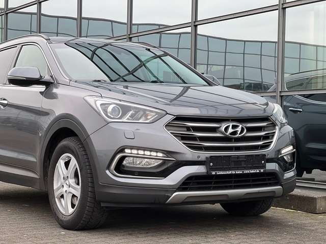 Imagine Hyundai SANTA FE Style blue 4WD Leder AHK Kamera NAVI