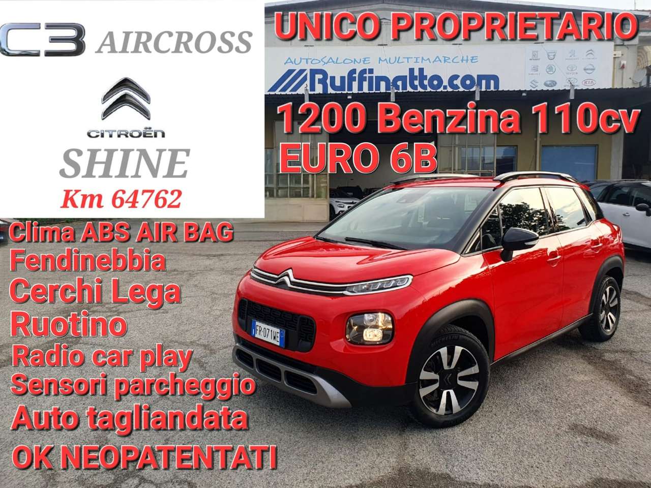 Citroen C3 C3 Aircross I 2017 Aircross 1.2 puretech Shine s