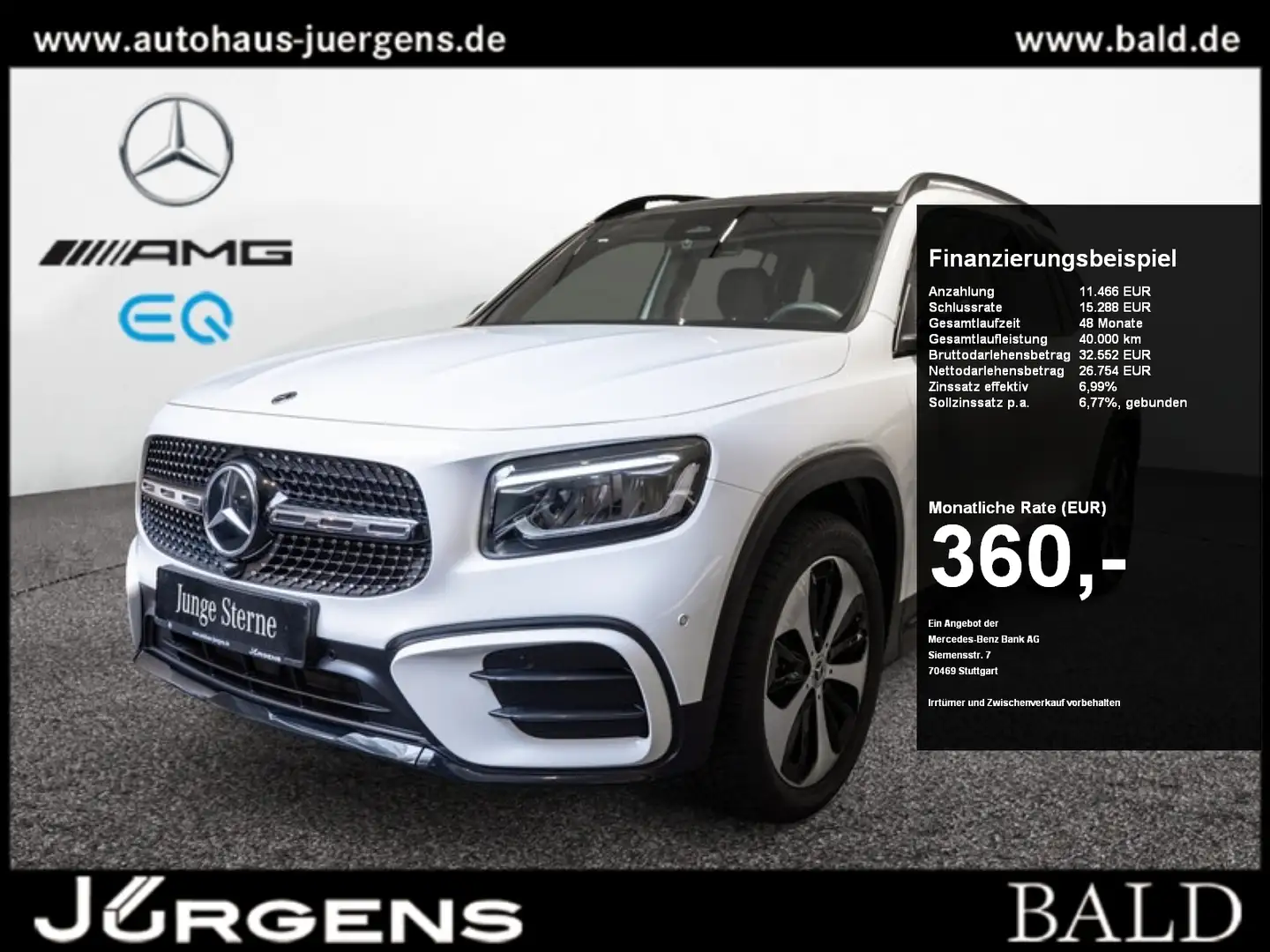 Mercedes-Benz GLB 200 d AMG-Sport/LED/Cam/Pano/Night/Totw/19' Wit - 1