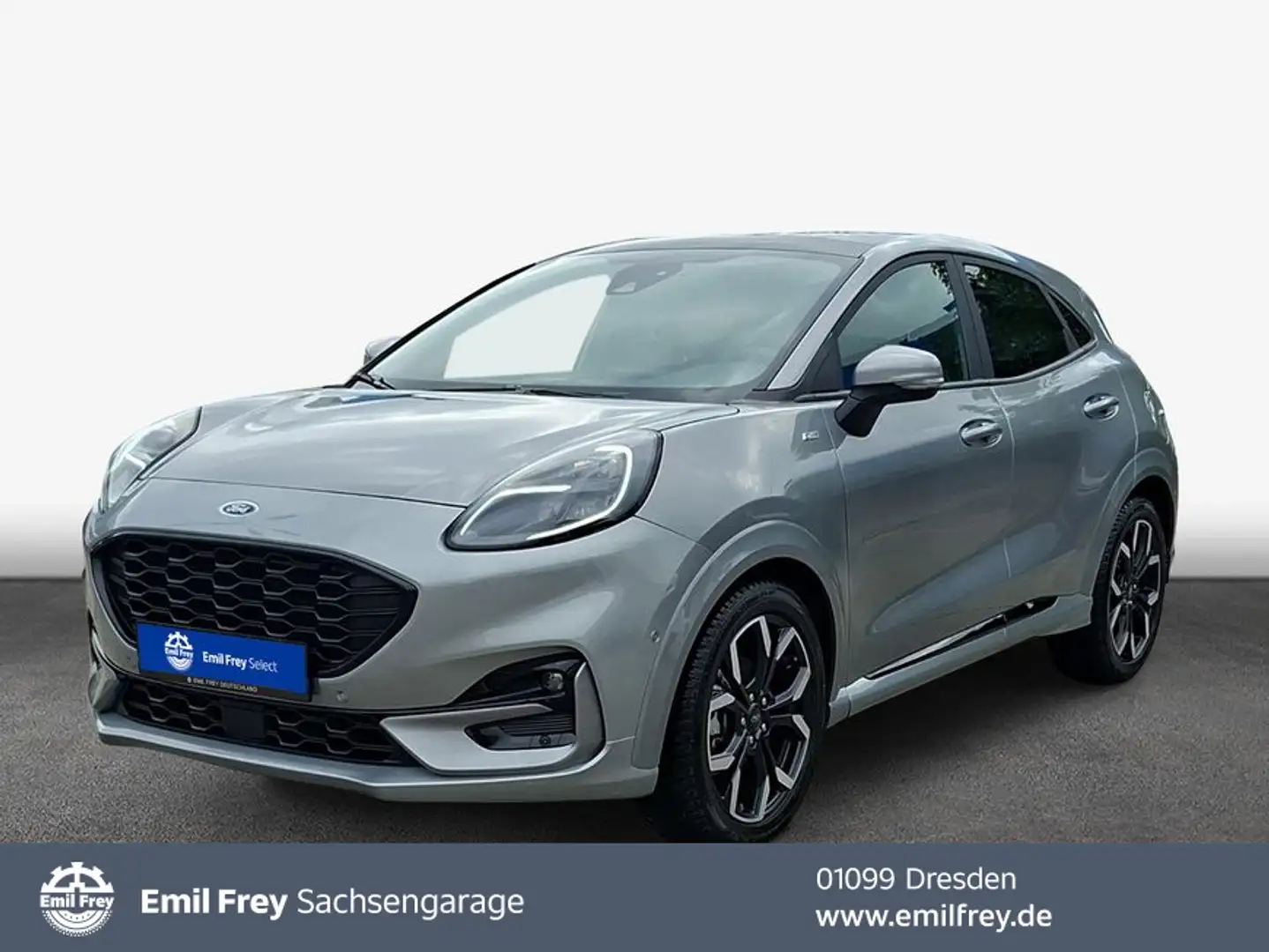 Ford Puma 1.0 EB Hybrid ST-LINE X Pano LED el. Heckkl. Silber - 1