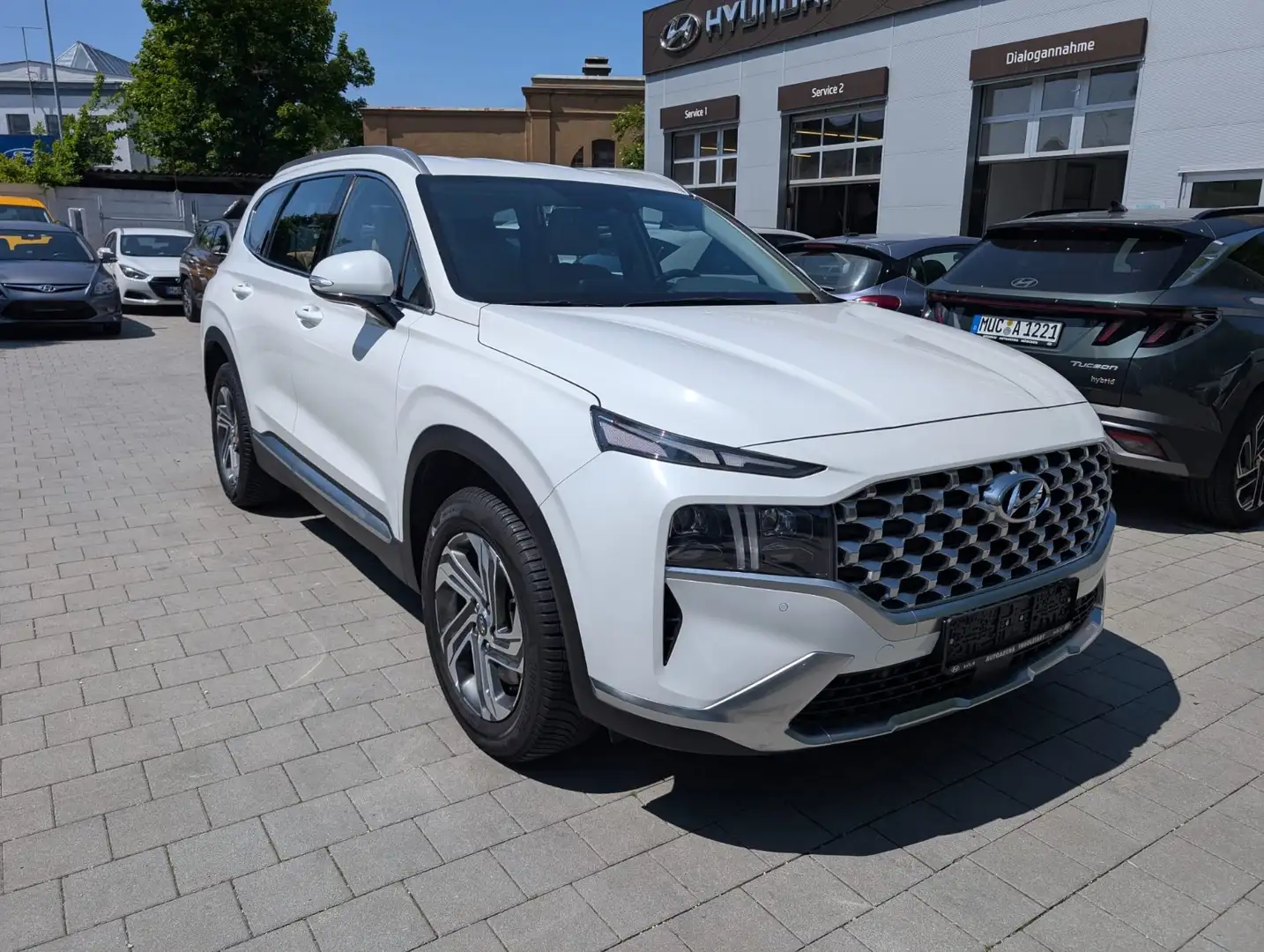 Hyundai SANTA FE 2.2 CRDi 5-Sitzer Trend FLA ACC 4xSHZ Weiß - 2