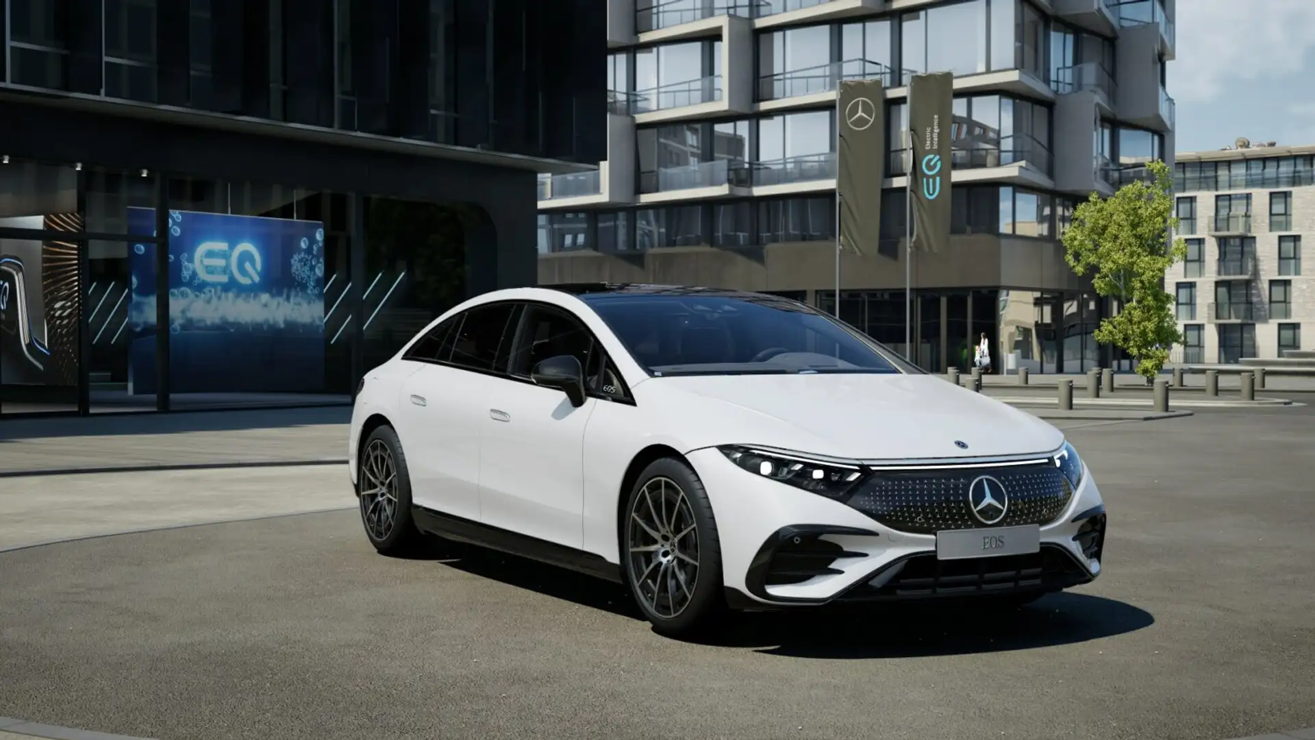 Mercedes-Benz EQS EQS 450+ AMG+AIRM+DISTRO+PANO+BURME+360°+SITZKLI Weiß - 2