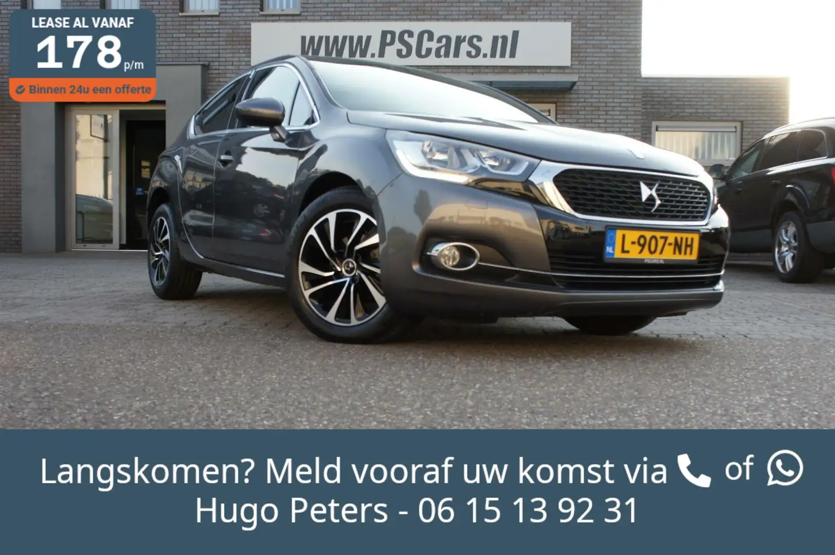 DS Automobiles DS 4 1.2 PT 130pk Cruise|Clima|Navi|PDC|Velgen Сірий - 1