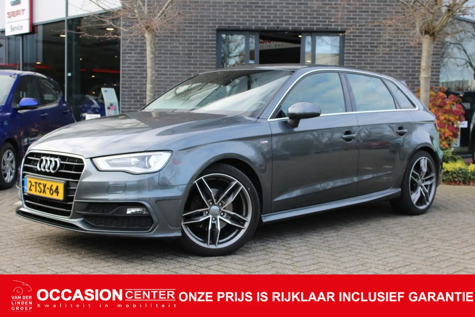 Audi A3 Sportback 1.4 TFSI 150 PK 3X S-line Navi/leder/Led Gris - 1