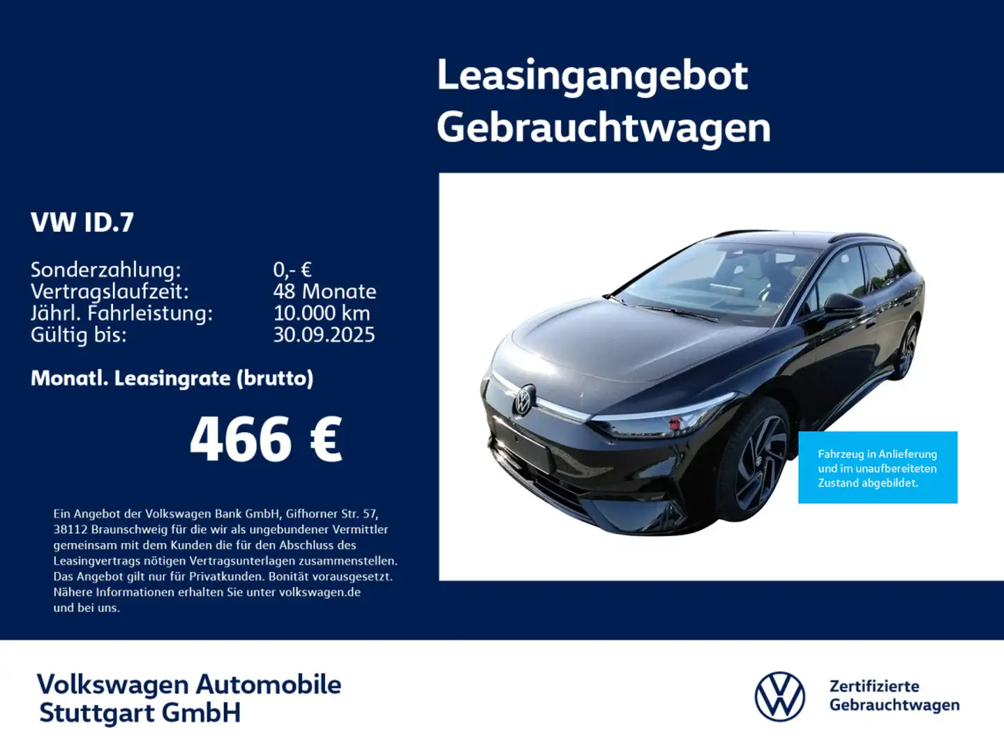 Volkswagen ID.7 Tourer Pro Navi AHK Kamera Schwarz - 1