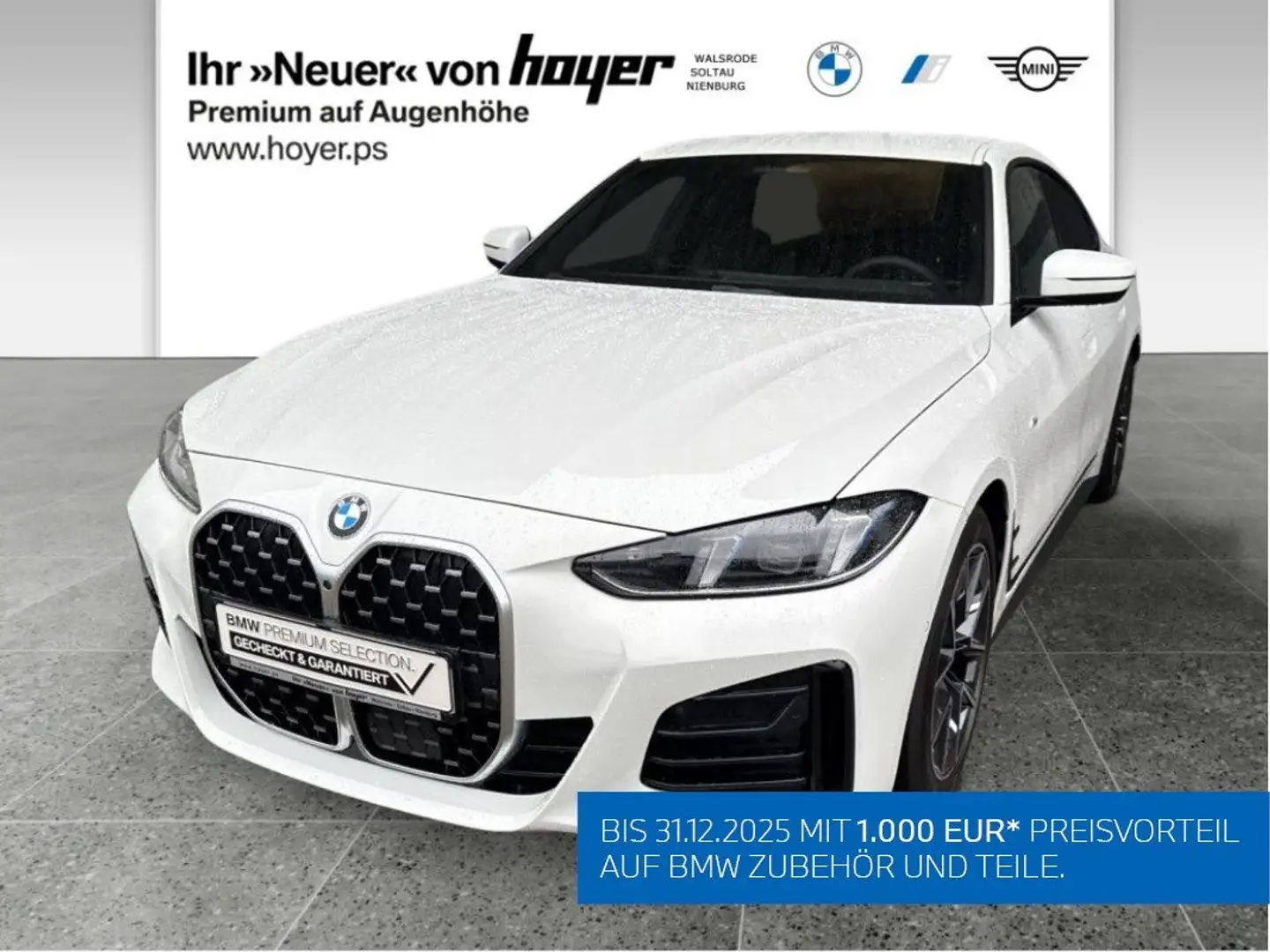 BMW 430 d xDrive Gran Coupé M Sportpaket HK HiFi DAB Weiß - 1