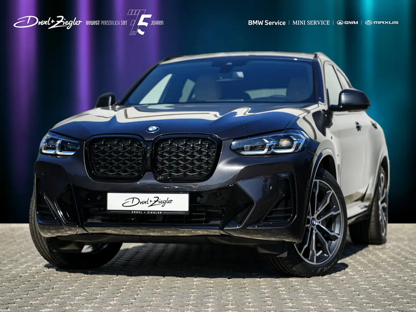 BMW X4 xDrive30d M Sport 20 AHK ACC HuD PANO LASER Grau - 1