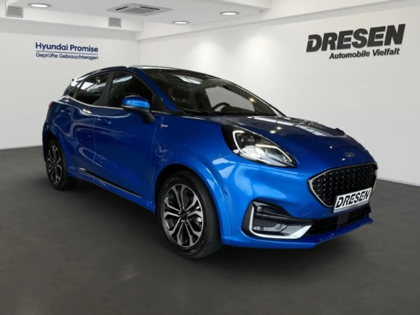 Ford Puma 1.0 EcoBoost ST-Line Vignale+PANO+MASSAGESITZE+ACC Bleu - 2