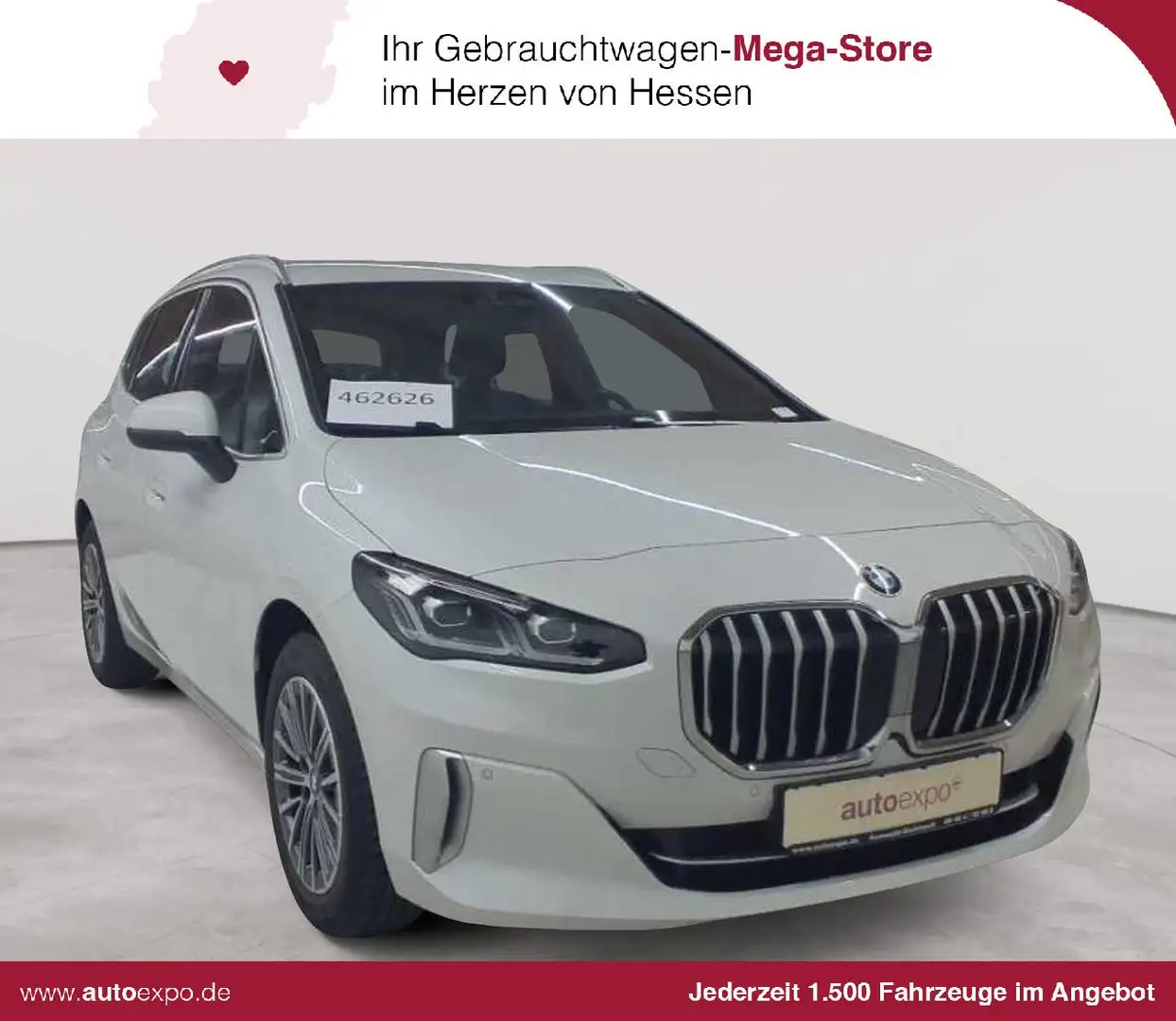 BMW 218 218d Active Tourer Aut. Luxury Line Leder Blanc - 1