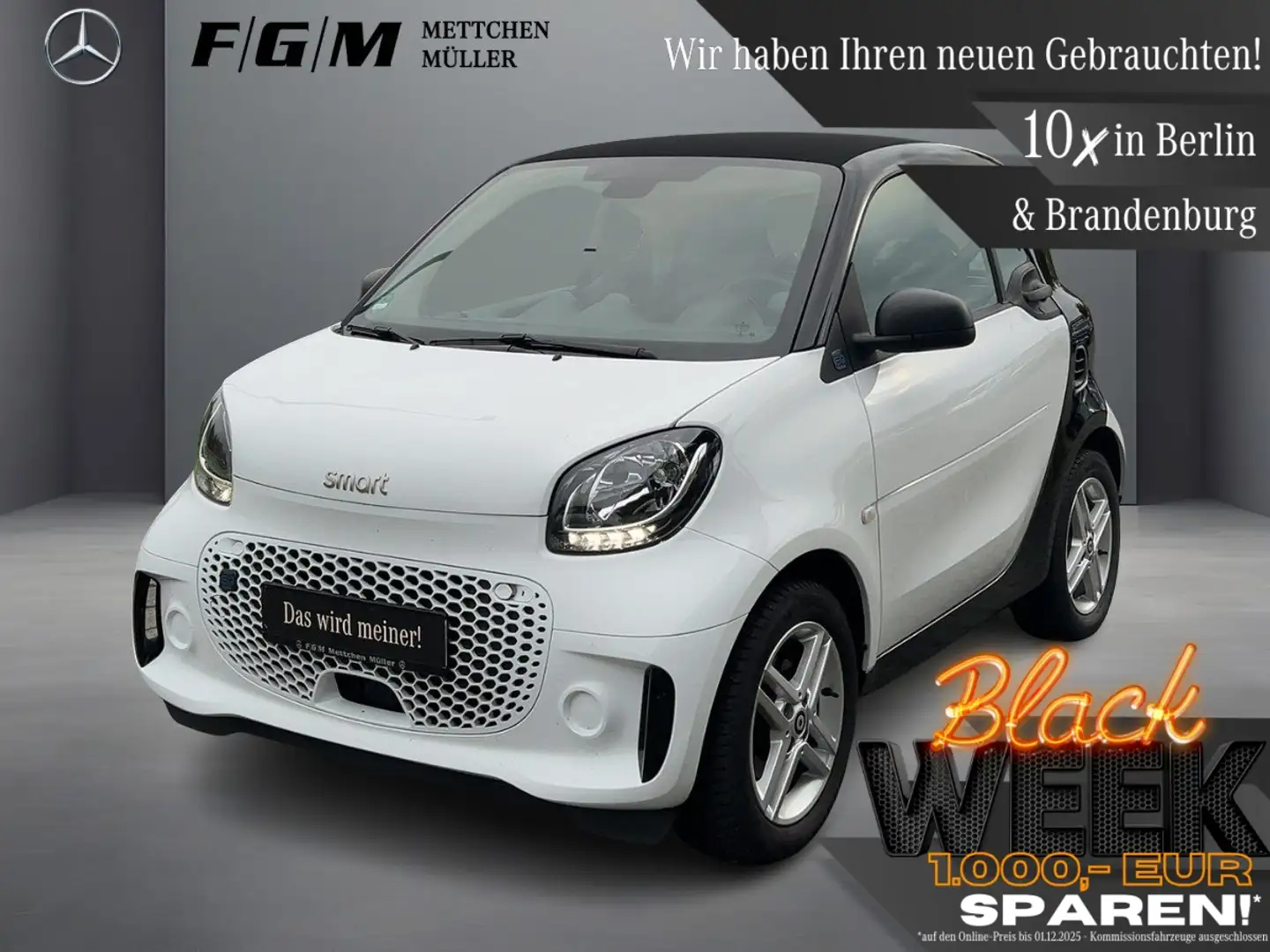 smart forTwo EQ Coupe Sitzhz|LMF|Navi|Sound|Facelift Wit - 1
