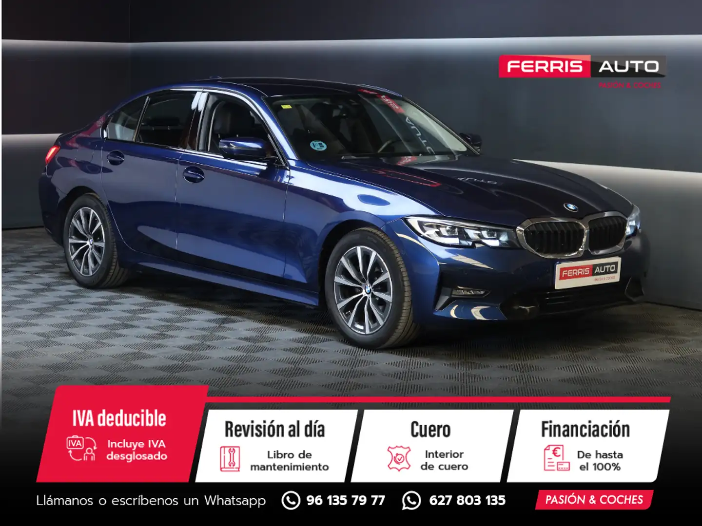 BMW 318 318d Azul - 1