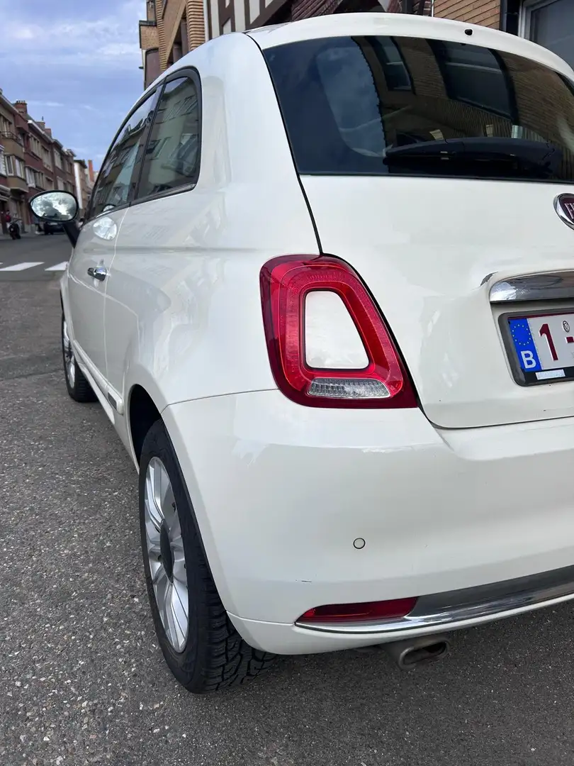Fiat 500 500 1.2 8V Dualogic Lounge Blanc - 2