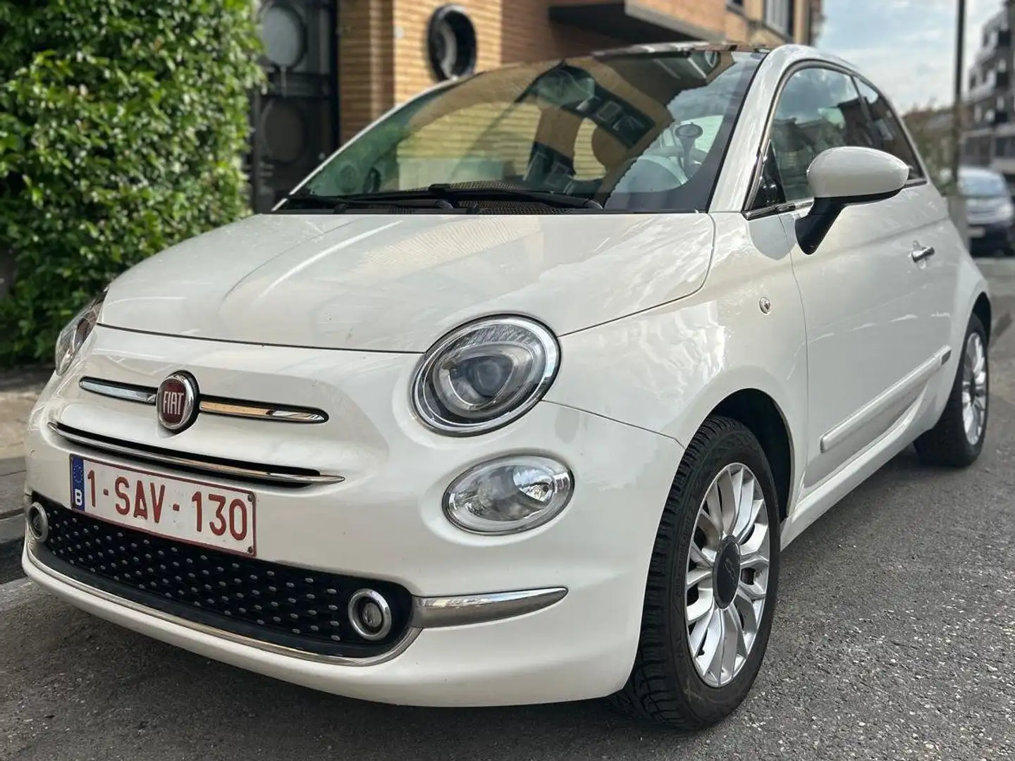 Fiat 500 500 1.2 8V Dualogic Lounge Blanc - 1