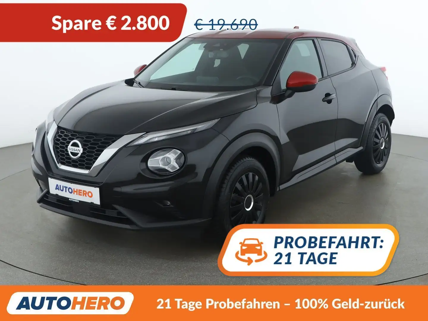 Nissan Juke 1.0 DIG-T Tekna Schwarz - 1