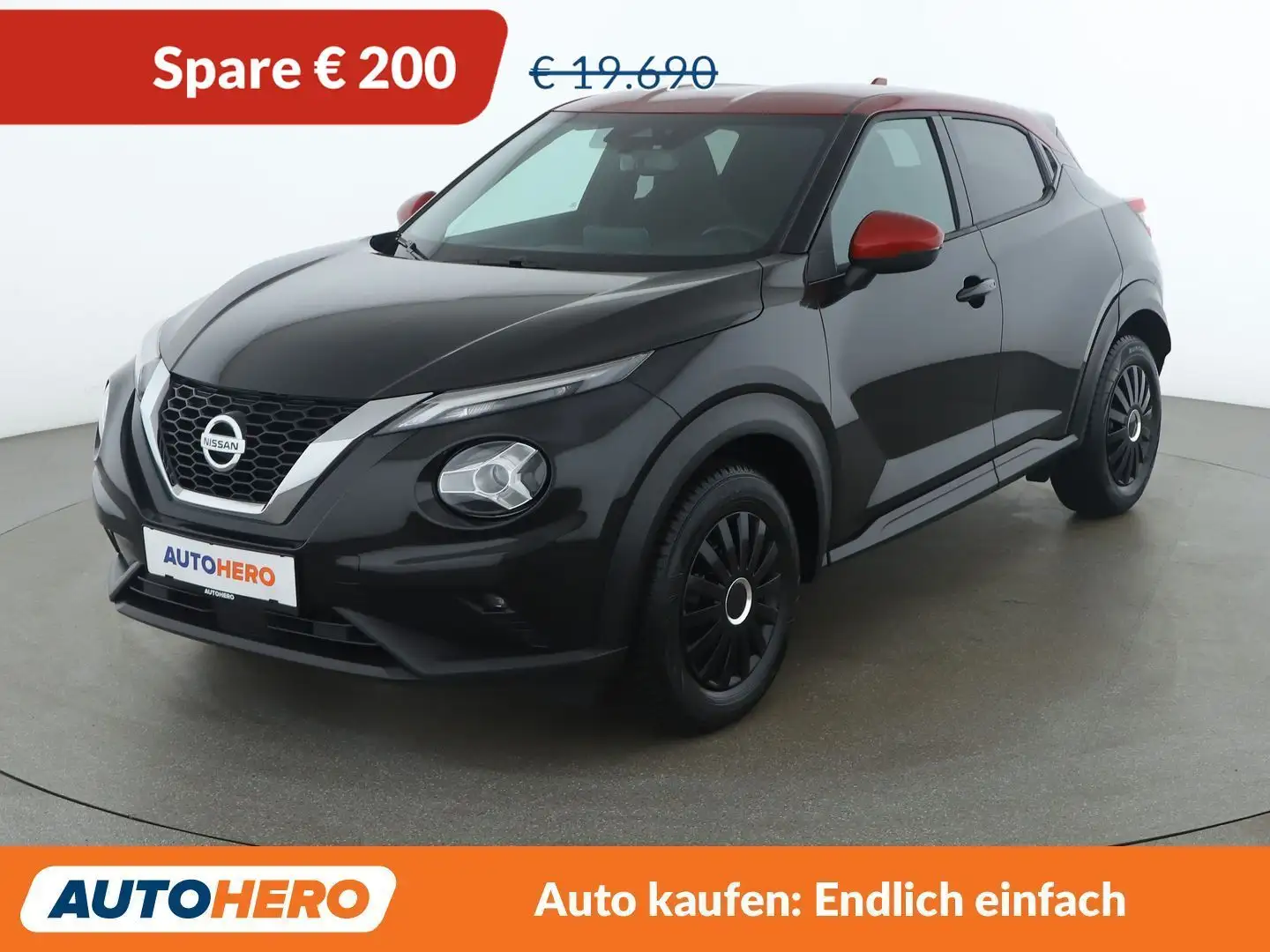 Nissan Juke 1.0 DIG-T Tekna Schwarz - 1