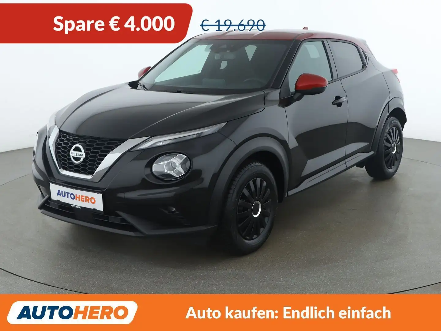 Nissan Juke 1.0 DIG-T Tekna Schwarz - 1