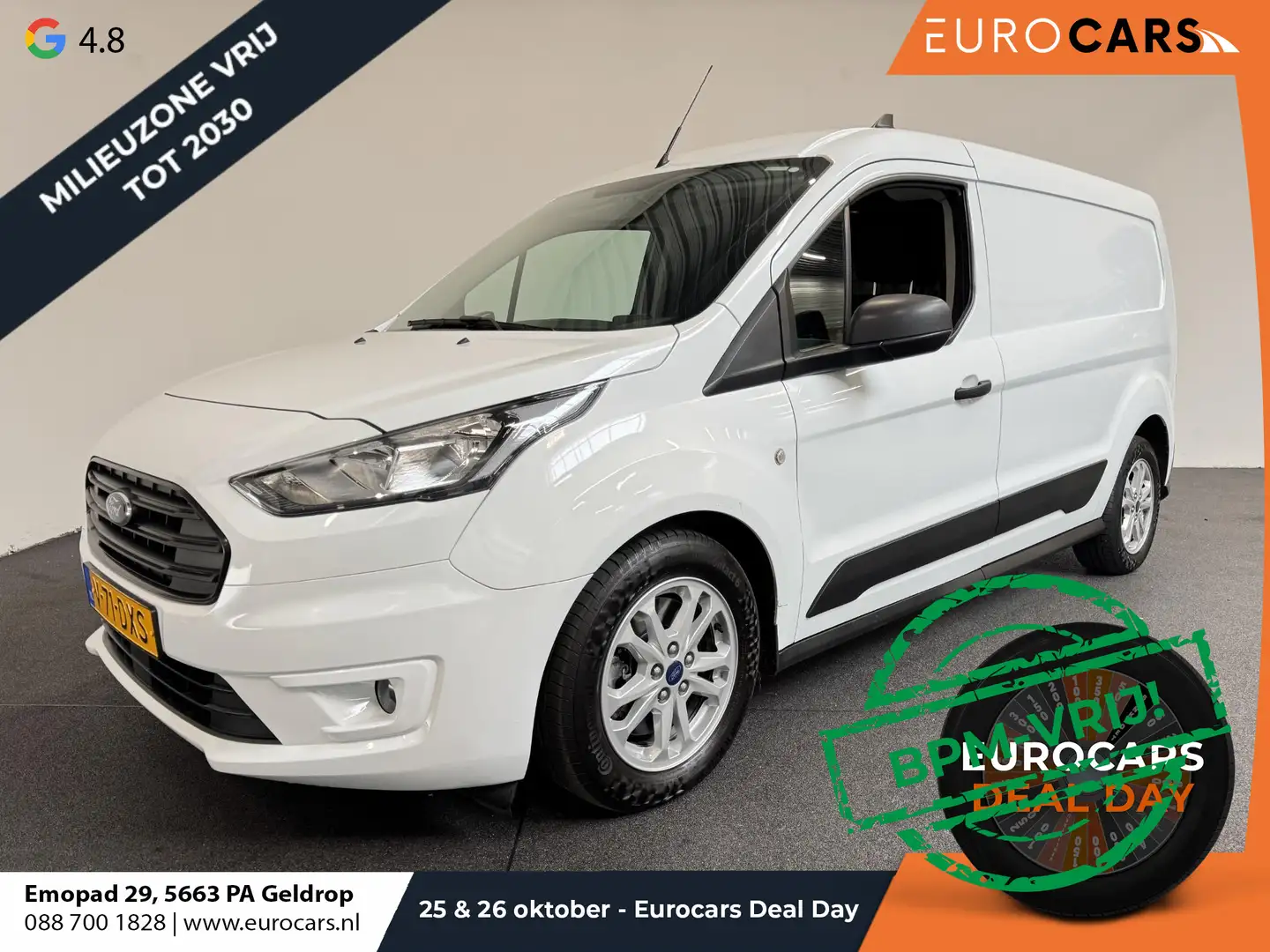 Ford Transit Connect 1.5 EcoBlue L2 Trend Automaat Navigatie Airco Park Blanc - 1
