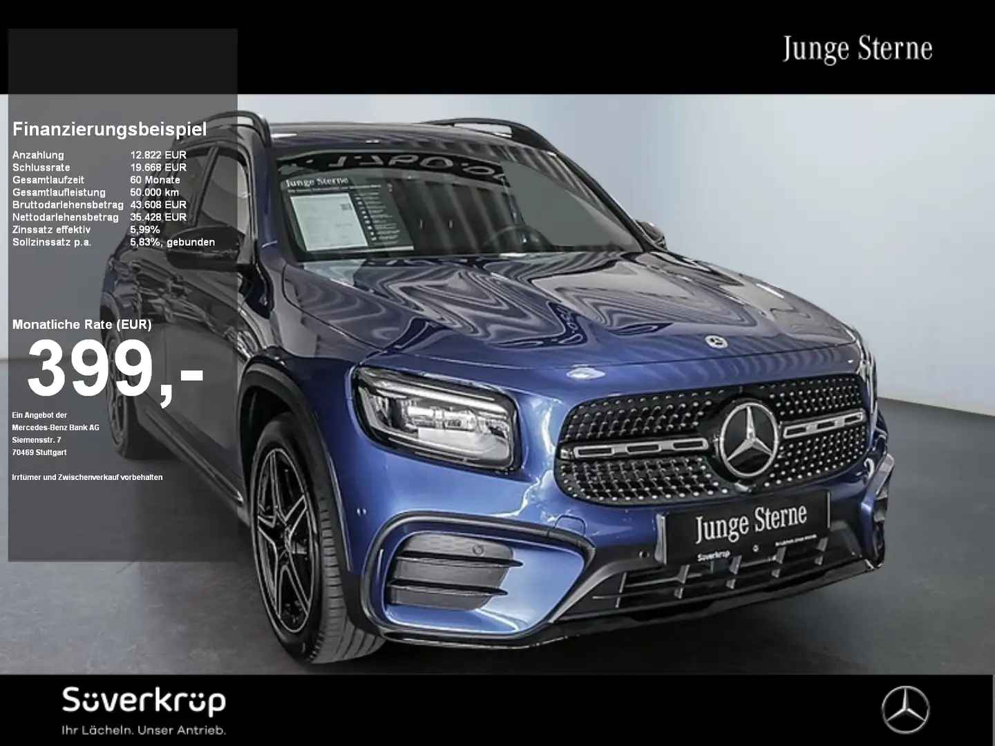 Mercedes-Benz GLB 250 4M // AMG NIGHT SPUR AHK KAMERA PDC SHZ Blau - 1