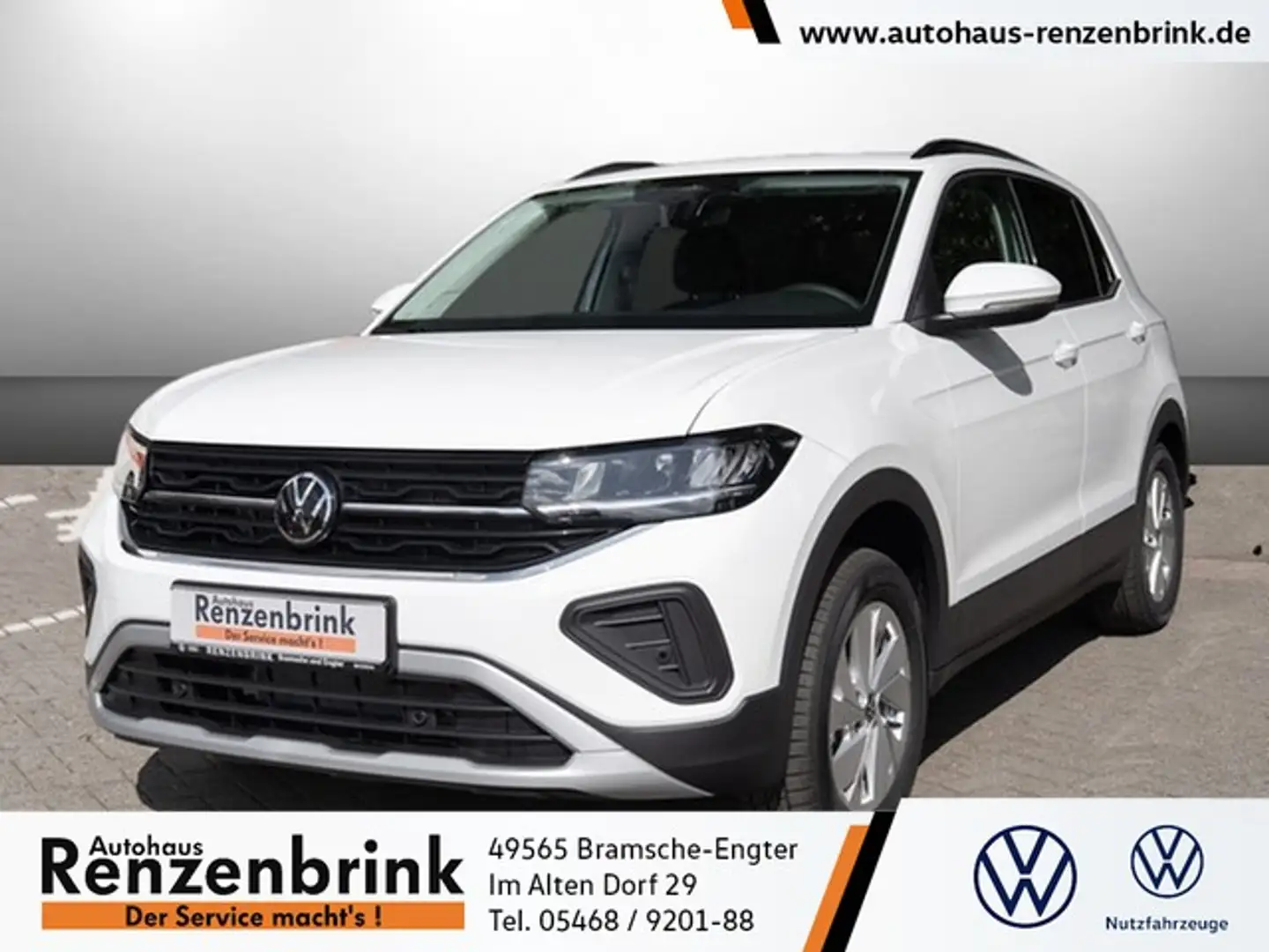 Volkswagen T-Cross Life 1.0 TSI 5-Gang "Professional-Paket" + Navi Blanc - 1
