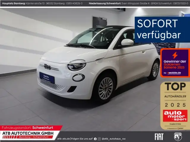 Fiat 500e 42kWh 95,7% SOH Apple CarPlay Klimaautom DAB
