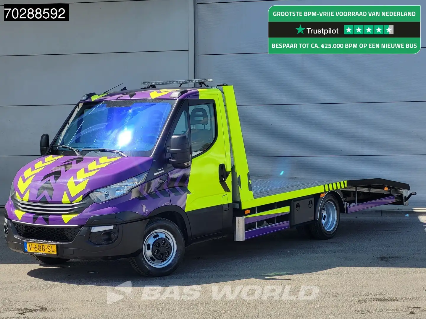 Iveco Daily 35C12 Autotransporter Automaat Luchtvering Dubbell - 1