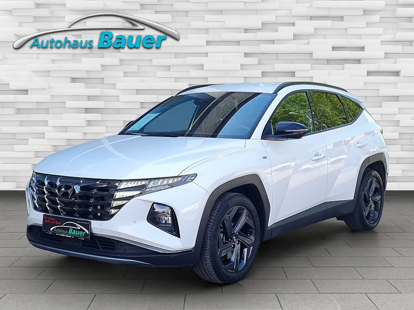 Hyundai TUCSON Tucson 1,6 TGDI 2WD 48V Trend Line Plus DCT Weiß - 1