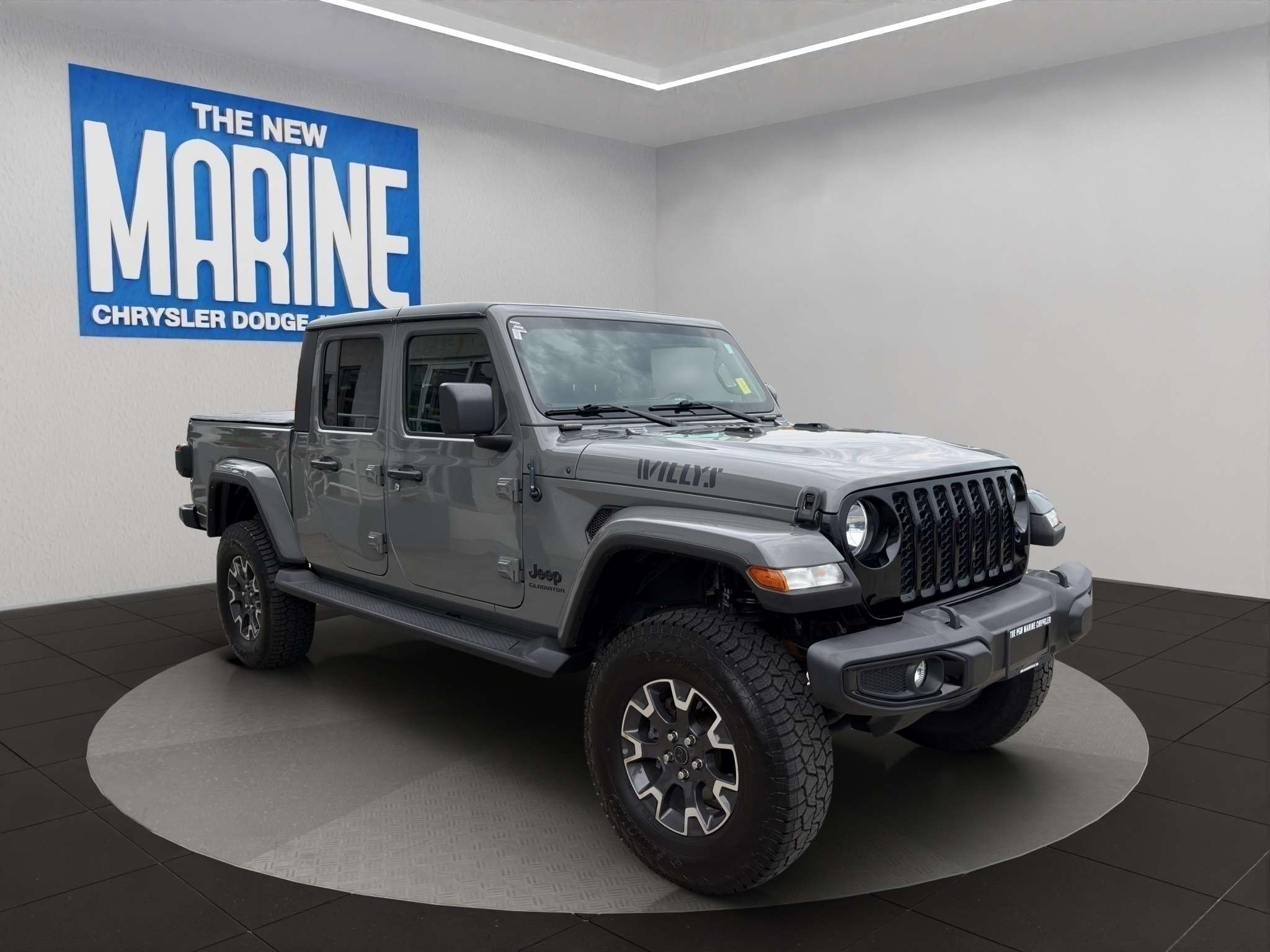 Gray 2021 Jeep Gladiator Pickup Truck Four-Wheel Drive Manual