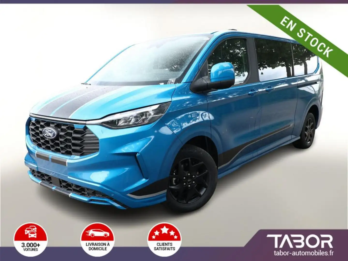 Ford Tourneo Custom 2.0 TDCi 170 Aut Sport L2 Bleu - 1