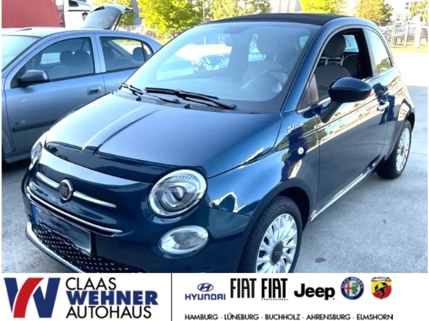 Fiat 500C DolceVita 1.0 Mild Hybrid EU6d MY21 UConnect DAB Blau - 1