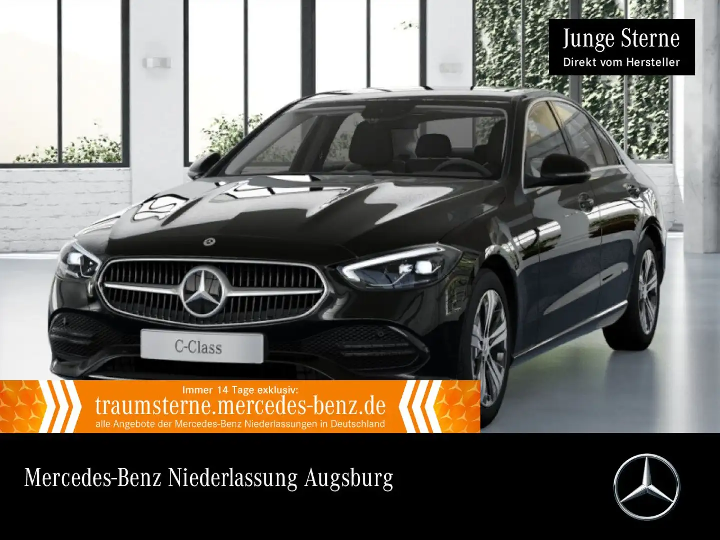 Mercedes-Benz C 180 AVANTG+AHK+LED+KAMERA+TOTW+KEYLESS+9G Schwarz - 1