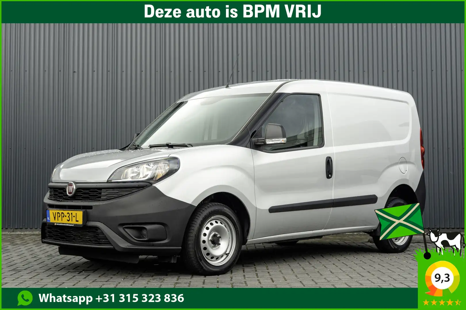 Fiat Doblo Cargo **1.6 MJ | L1H1 | Cruise | Airco | Euro 6** Grijs - 1