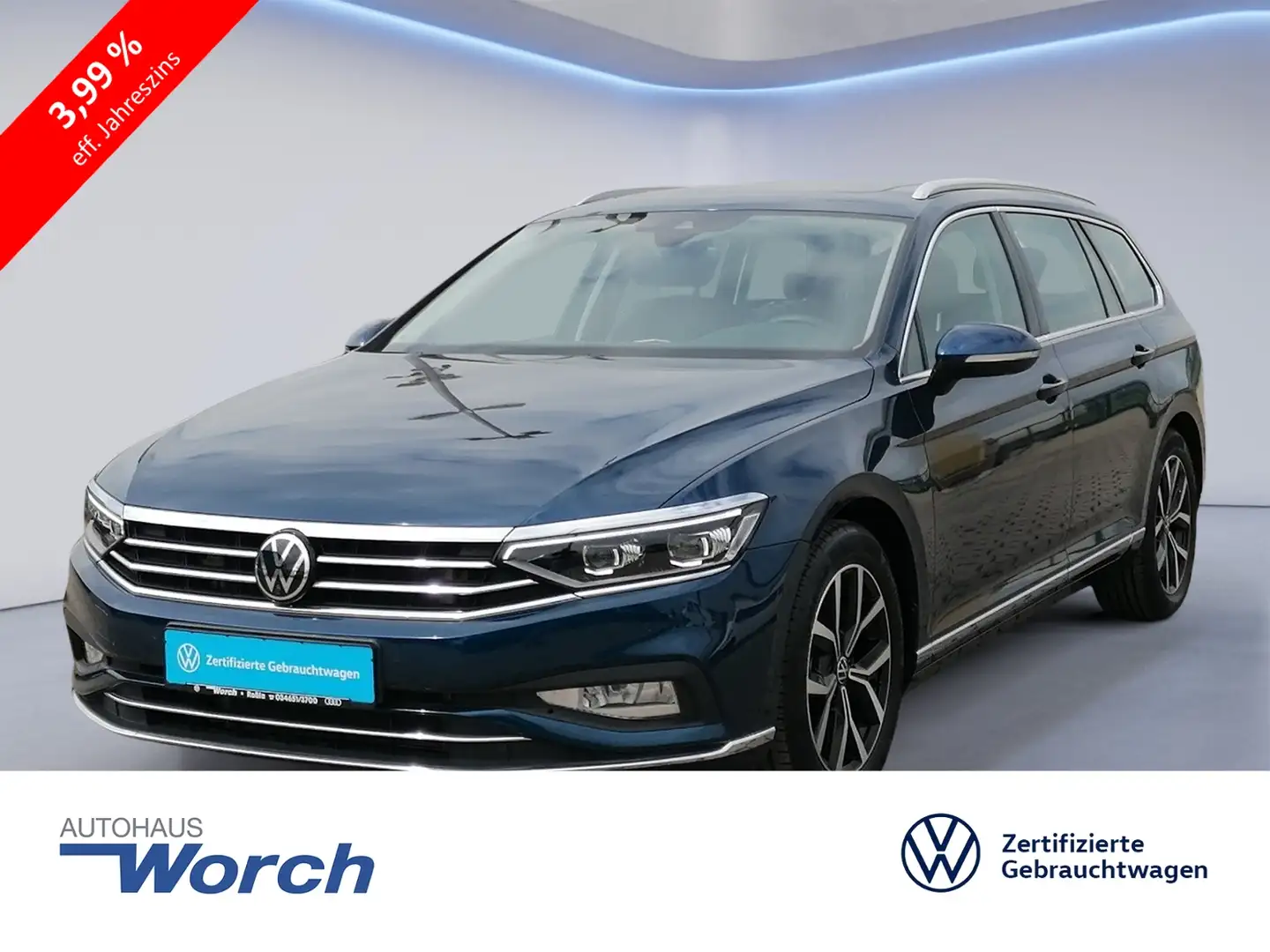 Volkswagen Passat Variant 2.0 TDI SCR DSG Elegance STHZ Blau - 1