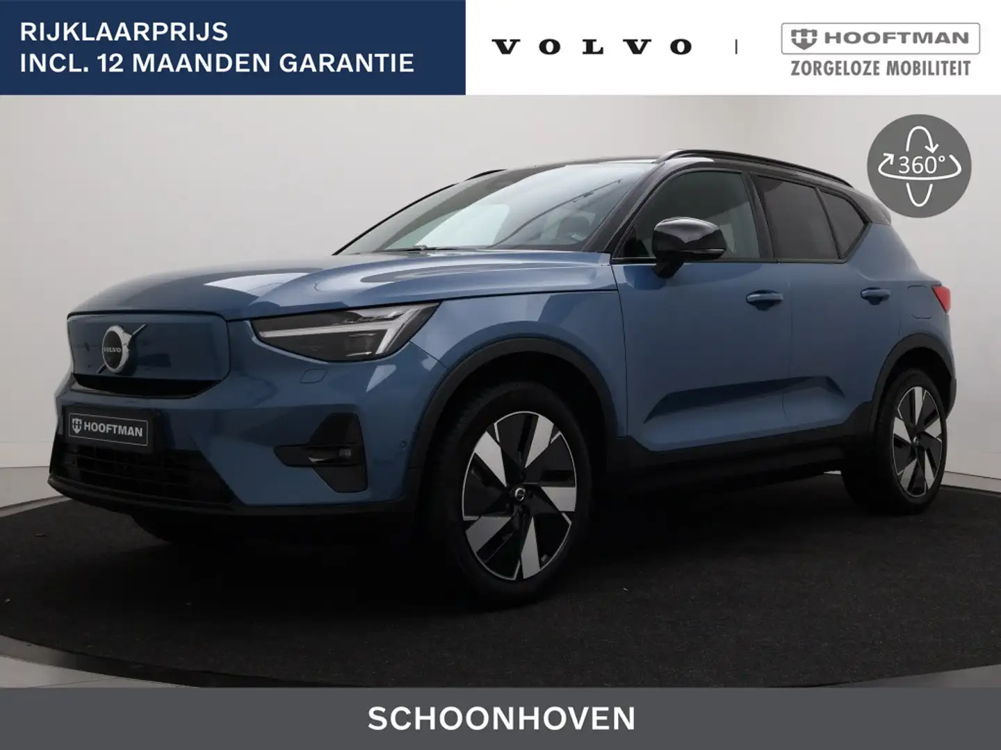 Volvo XC40 EXTENDED RANGE (SINGLE) ULTIMATE PANORAMADAK 360GR Bleu - 1