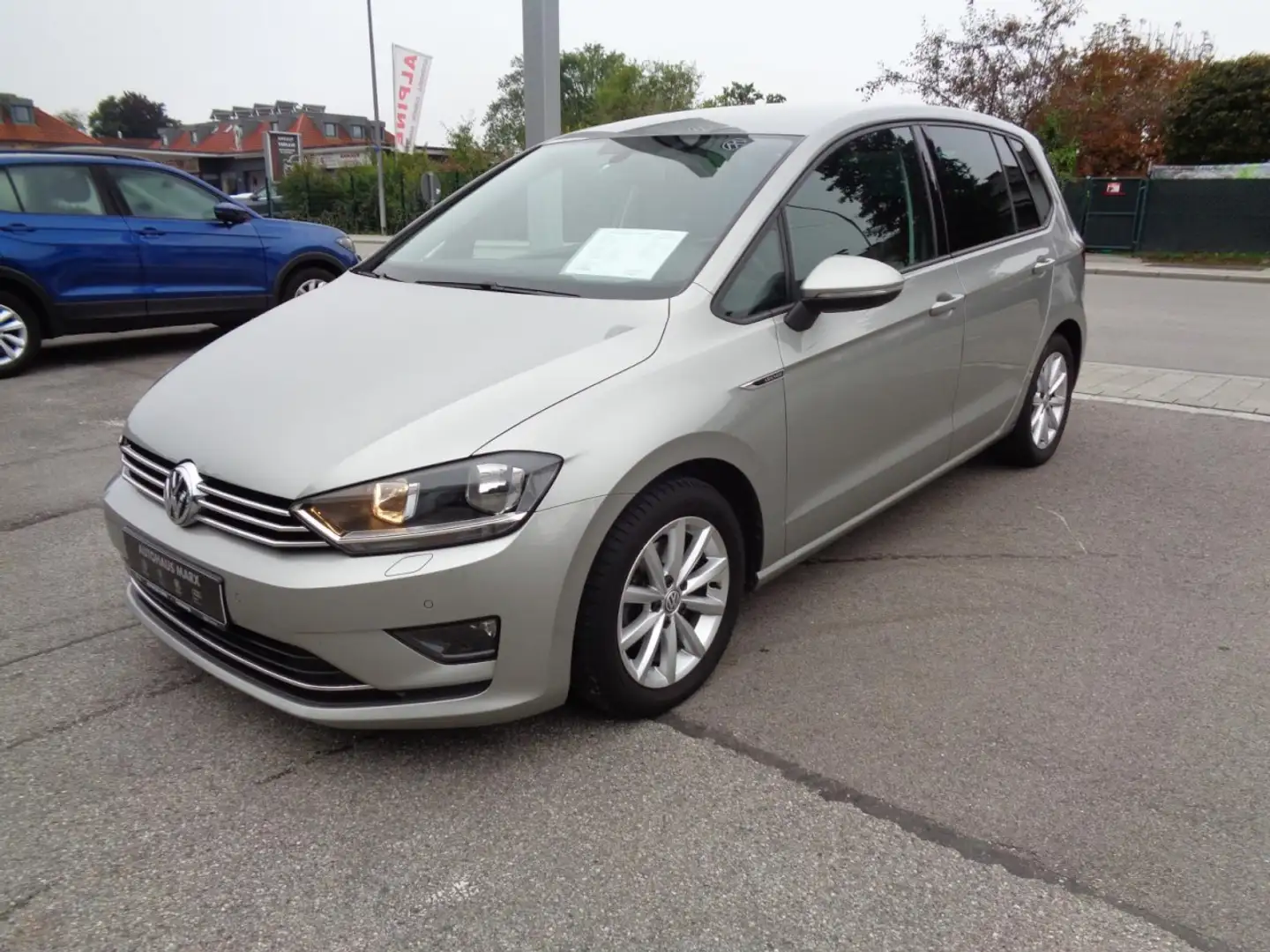 Volkswagen Golf Sportsvan 1.4 TSI DSG Lounge (PDC, AHK, Climatr.) Klima Argent - 2