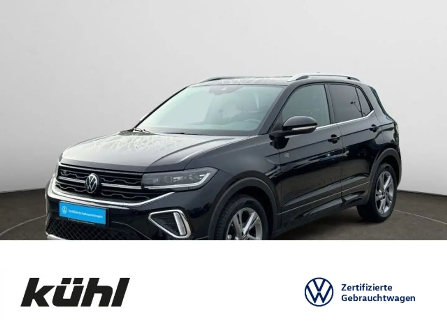 Volkswagen T-Cross 1.5 TSI DSG R-Line Navi, AHK, LED Zwart - 1