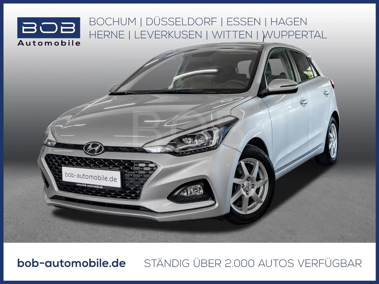 Hyundai i20 Automatik KLIMA PDC SHZ LHZ BT LM Plateado - 1